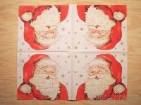 Motivserviette - Weihnachtsmann Kopf 2