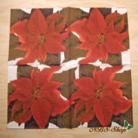 Motivserviette - Weihnachtsstern