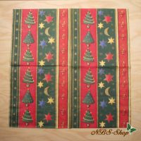 Motivserviette - Weihnachtsmuster