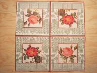 Motivserviette - Rose