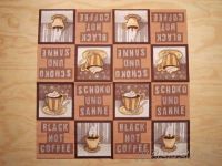 Motivserviette - Schoko und Kaffee