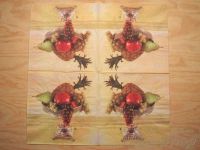 Motivserviette - Obstschale