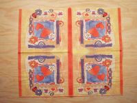 Motivserviette - Herzen