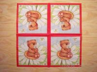 Motivserviette - Teddy