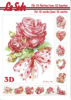 3D Buch DIN A5 Rosen