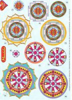 3D Bogen Mandala Muster