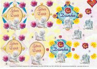 3D Bogen Lieben Dank / Danke
