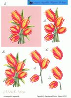 3D Bogen Tulpen-Bild