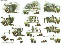 3D Bogen 3 Minis mit Gießkanne