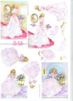 3D Bogen Braut in Rosa