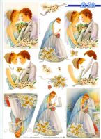 3D Bogen Brautpaar am Altar