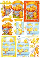 3D Bogen Küken im Schrank