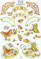 3D Bogen Dreh-Motiv Glückwunsch / Einladung