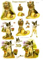 3D Bogen Schoßhunde