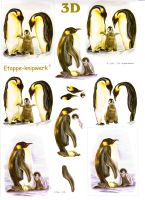 3D Bogen Pinguine