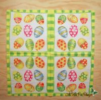 Motivserviette - Bunte Eier