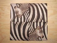 Motivserviette - Zebra