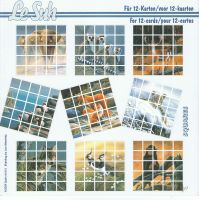 Buch mit Squares-Motiven 