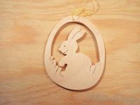 Holzbildchen zum Anhängen - Hase