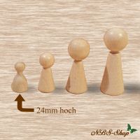 Holz - Spielpüppchen - 24mm