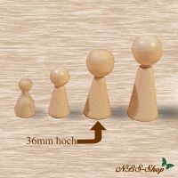 Holz - Figurenkegel / Spielpüppchen - 47mm