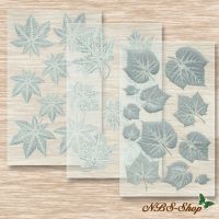 Transparente Sticker mit Laub-Motiv