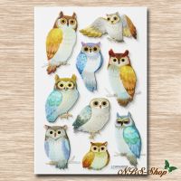 Sticker mit Eulenmotiv