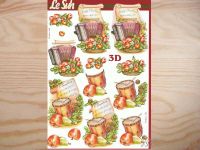 3D Bogen Akkordeon und Trommel