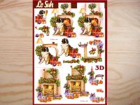 3D Bogen Bernhardiner am Kamin