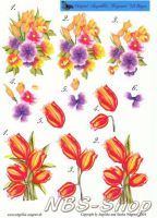 3D Bogen Frühlingsblumen 1