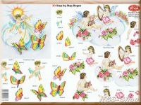 3D Bogen Engel mit Schmetterlingen
