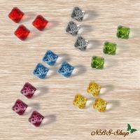 Acryl - Facette Perlen spitz 12