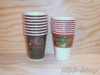 Pappgeschirr Becher Weihnachtsmotive