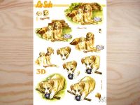 3D Bogen Hund mit Ball