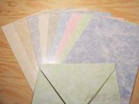 Kartenpapier Set marmoriert