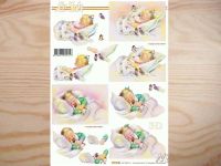 3D Bogen Schlafendes Baby
