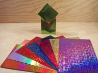 Stehende Karten aus Hologramm-Papier