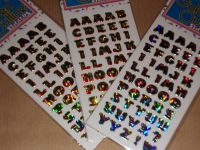 Motiv - Sticker bunte Buchstaben