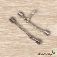 Endkappen mit Verschluss gerillt 8mm